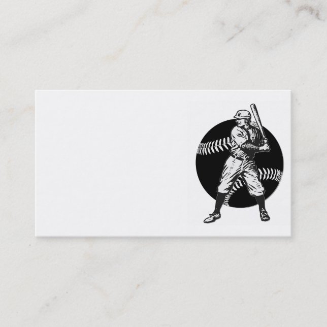 Baseball:Vintage Business Card (Front)