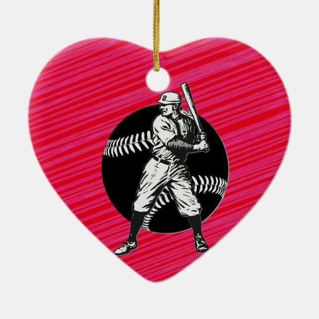 Baseball:Vintage Ceramic Ornament (Back)