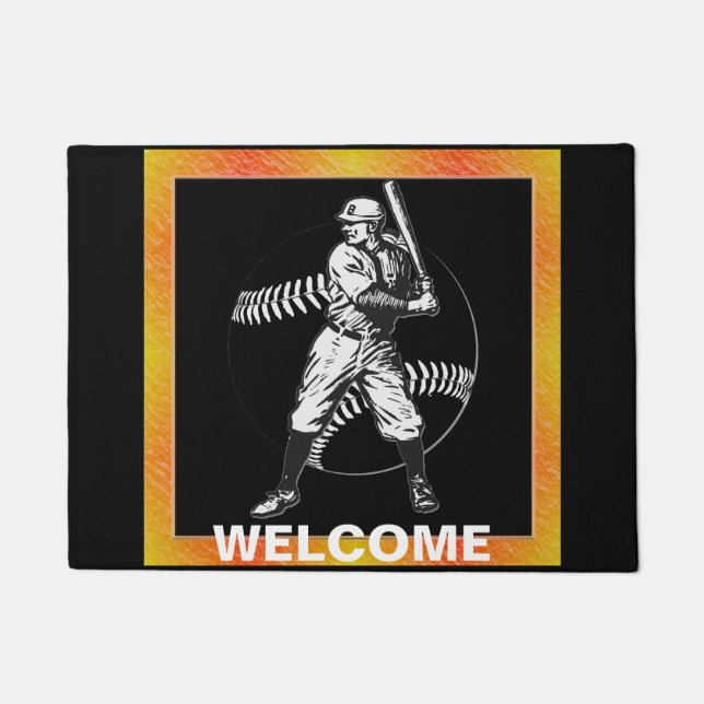 Baseball:Vintage Doormat (Front)