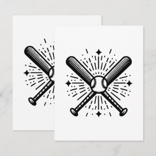 baseball vintage enclosure card