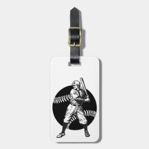 Baseball:Vintage Luggage Tag