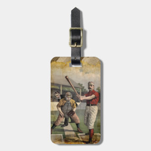 Baseball:Vintage Luggage Tag