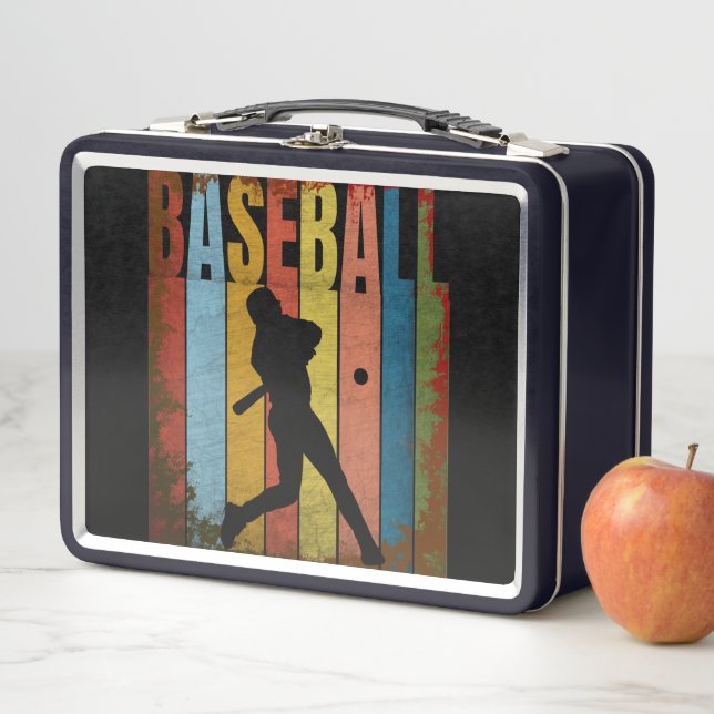 BASEBALL VINTAGE METAL LUNCH BOX (In Situ)