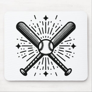baseball vintage mouse mat