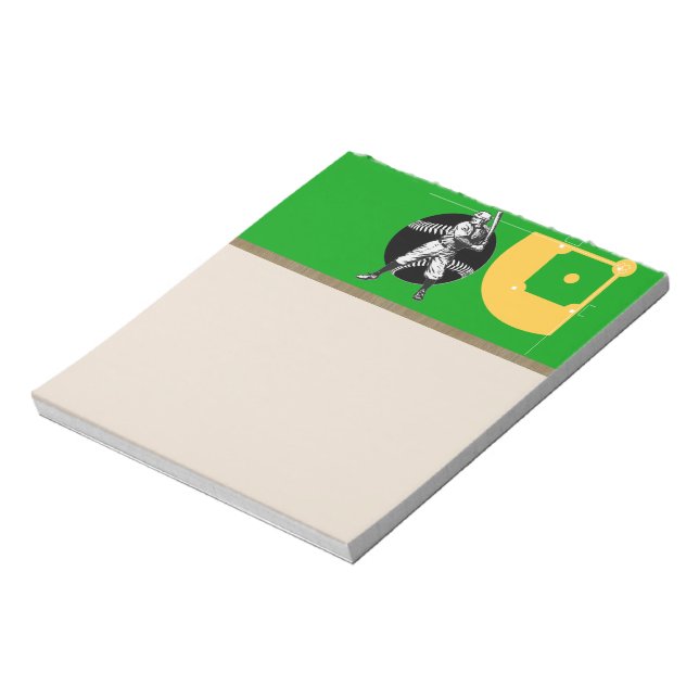 Baseball:Vintage Notepad (Rotated)