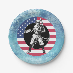 Baseball:Vintage Paper Plate
