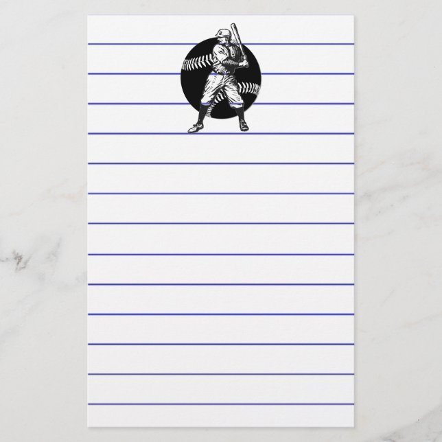 Baseball:Vintage Stationery (Front)