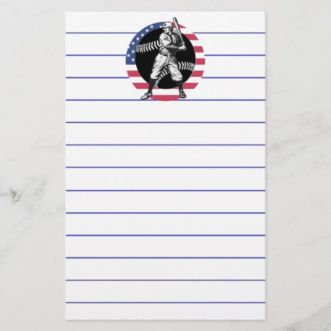 Baseball:Vintage Stationery (Front)