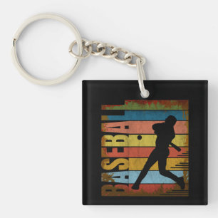 BASEBALL VINTAGE STYLE KEY RING