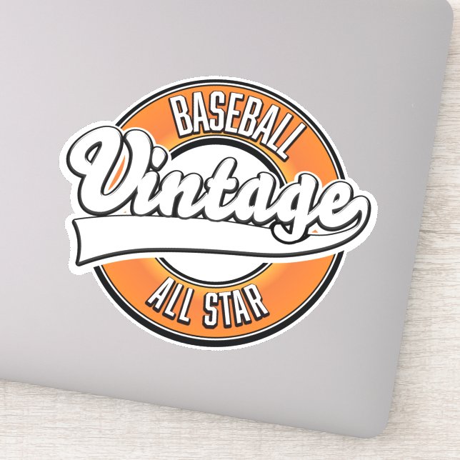 Baseball vintage style logo. (Detail)