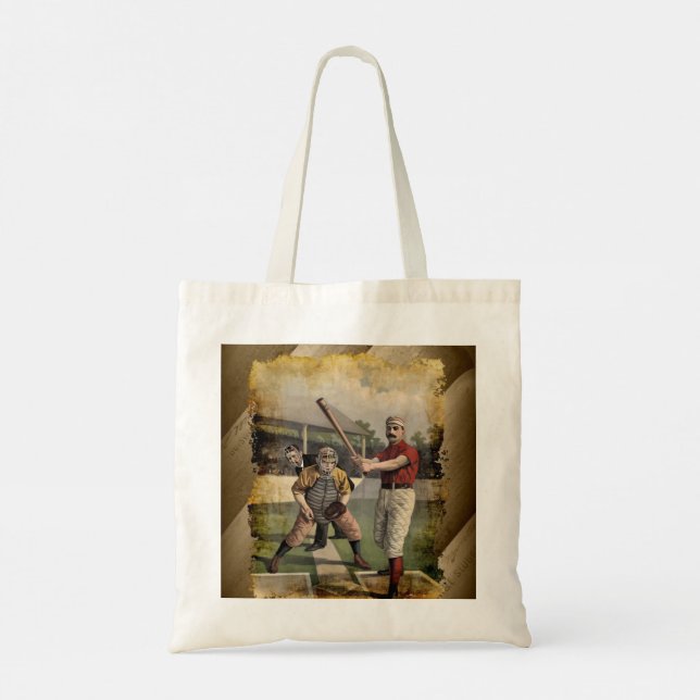 Baseball:Vintage Tote Bag (Back)