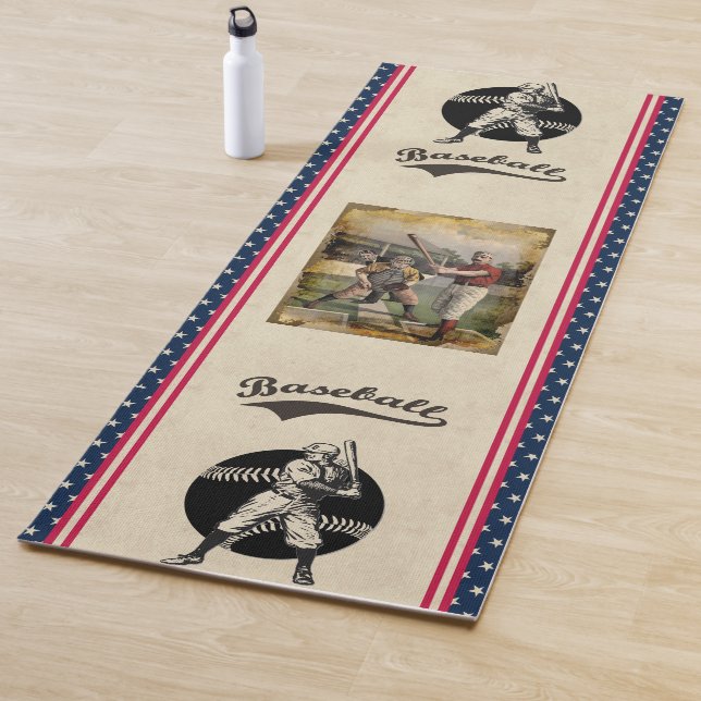 Baseball:Vintage Yoga Mat (In Situ)