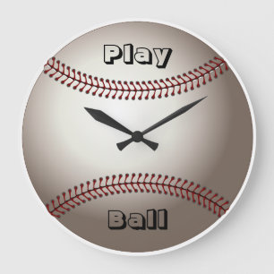 Baseball wall clock