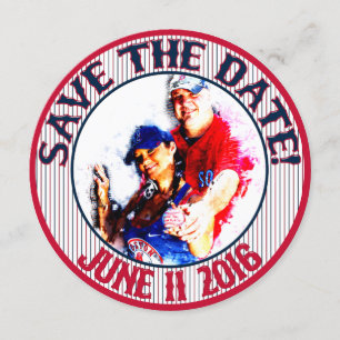 Baseball Wedding Save-The-Date-HOWARD,Option 4 Invitation
