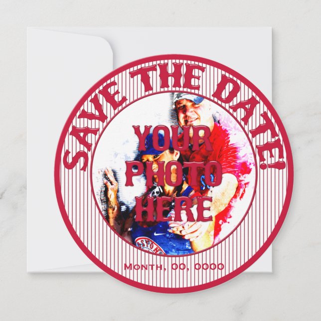 Baseball Wedding Save-The-Date-Template 01 Save The Date (Front)