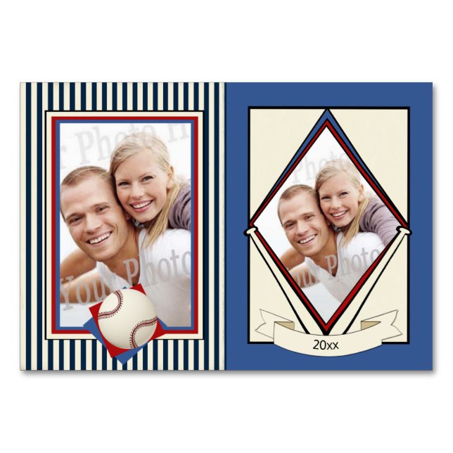 Baseball Wedding Trading Cards (Front)