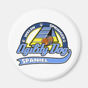 Baseball Welsh Springer Spaniel Agility Magnet