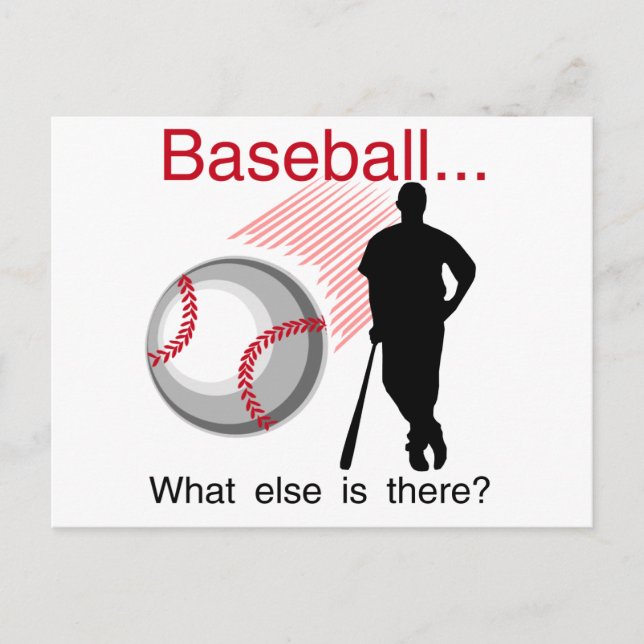 Baseball What Else T-shirts and Gifts Postcard (Front)