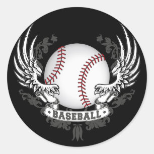 Baseball Wings Sticker