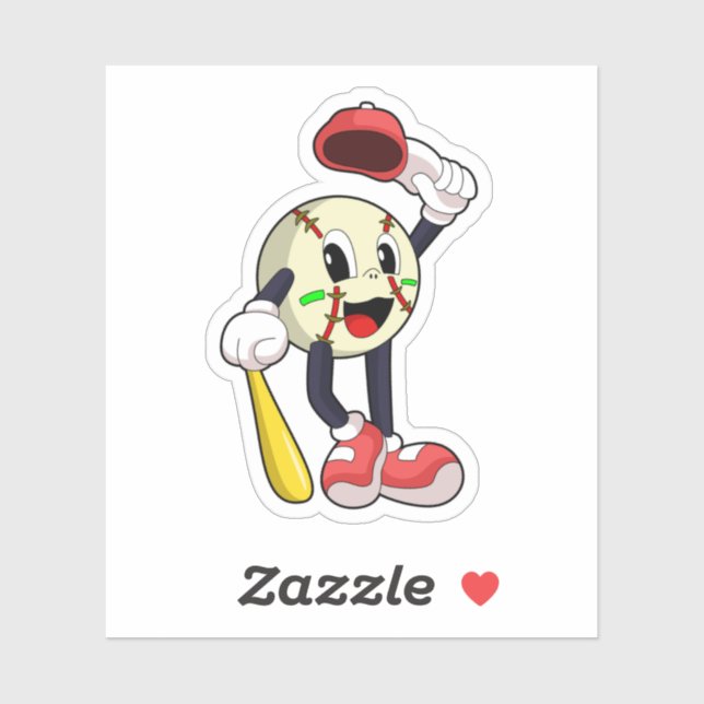 Baseball with Baseball bat (Sheet)