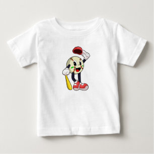 Baseball with Baseball bat Baby T-Shirt