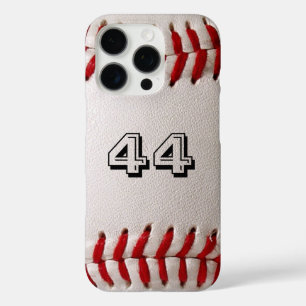 Baseball with Customisable Number iPhone 16 Pro Case