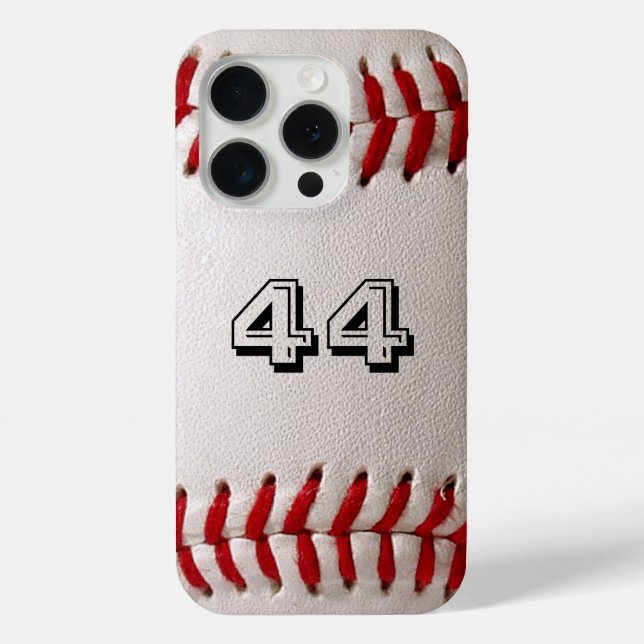 Baseball with Customisable Number Case-Mate iPhone Case (Back)