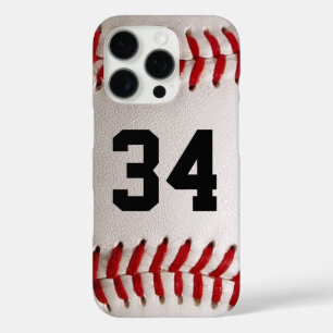 Baseball with Customisable Number iPhone 16 Pro Case