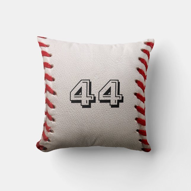 Baseball with Customisable Number Cushion (Front)