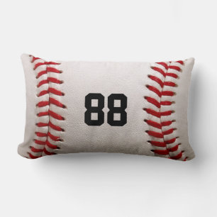 Baseball with Customisable Number Lumbar Cushion