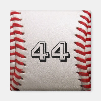 Baseball with Customisable Number Magnet