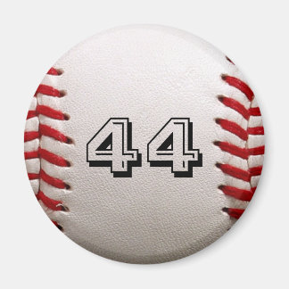 Baseball with Customisable Number Magnet