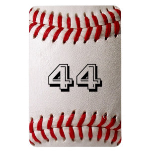 Baseball with Customisable Number Magnet