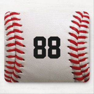 Baseball with Customisable Number Mouse Mat