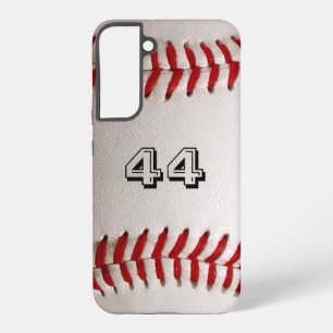 Baseball with customisable number samsung galaxy case