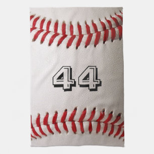Baseball with Customisable Number Tea Towel
