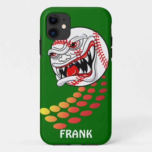 Baseball with Teeth - Customisable! Case-Mate iPhone Case (Back)