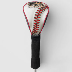 Baseball With Western Cowhide Golf Head Cover