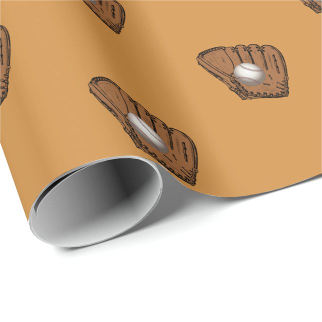 Baseball Wrapping Paper (Roll Corner)