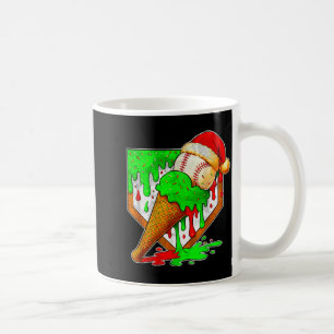 Baseball Xmas Christmas Baseball Ice Cream Drip Bo Coffee Mug