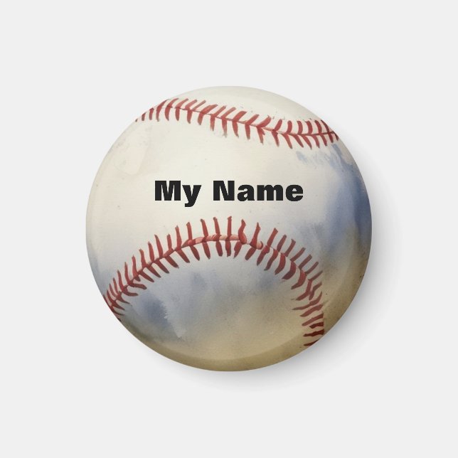 Baseball Your Name Magnet (Front)