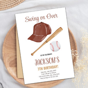 Baseballs Birthday Invitations