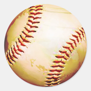 BASEBALLS CLASSIC ROUND STICKER