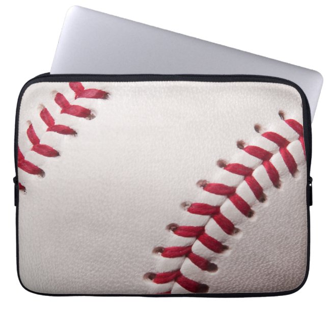 Baseballs - Customise Baseball Background Template Laptop Sleeve (Front)