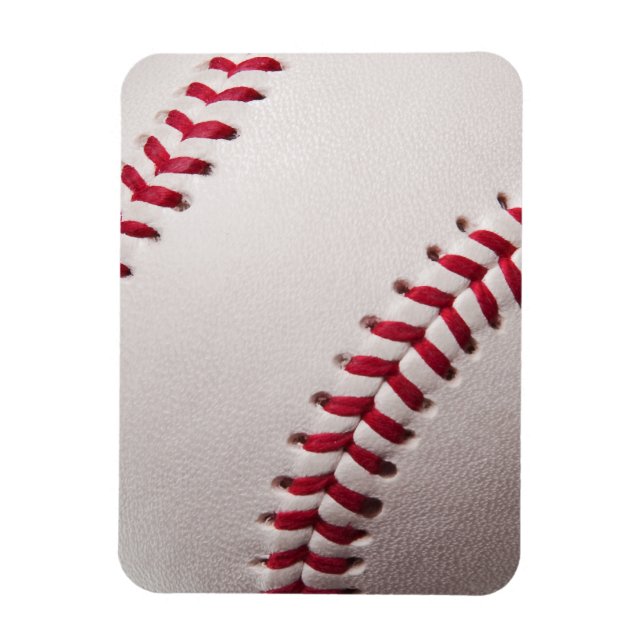 Baseballs - Customise Baseball Background Template Magnet (Vertical)
