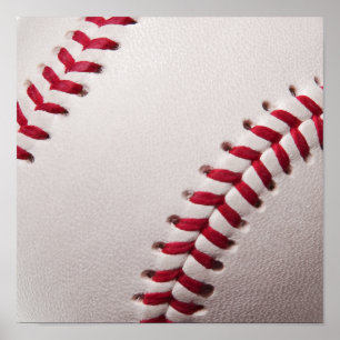 Baseballs - Customise Baseball Background Template Poster