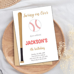 Baseballs Invitations
