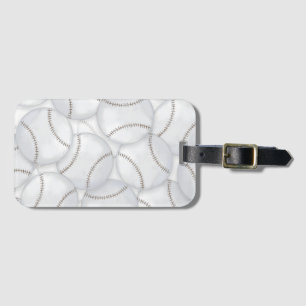 Baseballs   luggage tag
