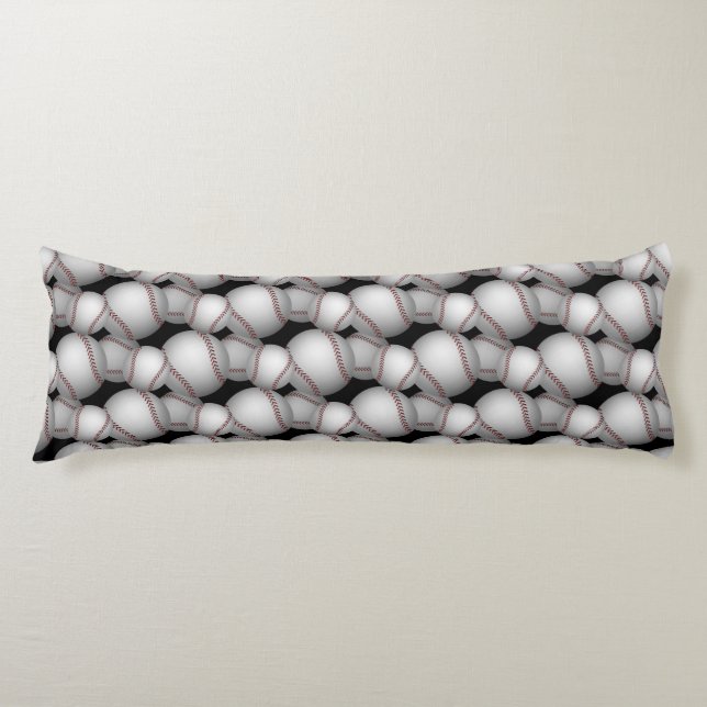 Baseballs Pattern Body Cushion (Front)