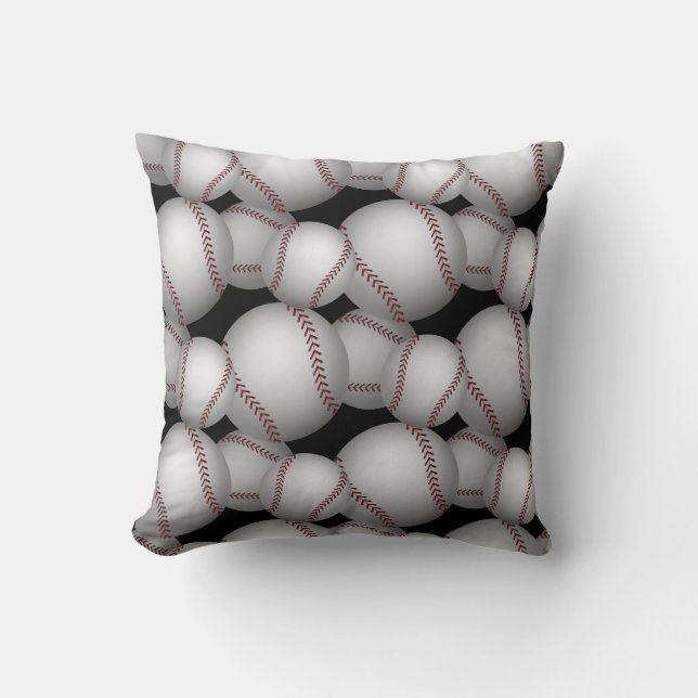 Baseballs Pattern Cushion (Front)